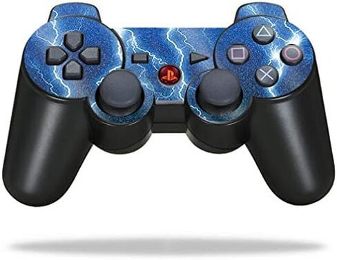 MightySkins Glossy Glitter Skin for Sony PlayStation 3 PS3 Controller - Lightning Storm | Protective, Durable High-Gloss Glitter Finish | Easy to Apply, Remove, and Change Styles | Made in The USA in Saudi Arabia