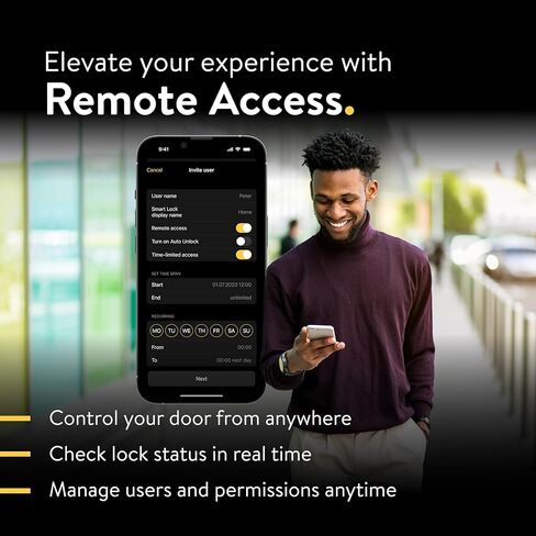 NUKI KEYPAD 2 ، الوصول إلى باب البصمات ، إدخال رمز آمن للقفل الذكي ، التثبيت السهل ، دخول بدون مفتاح للأطفال ، كبار السن ، الضيوف ، وصول خالي من الهواتف الذكية in Kuwait