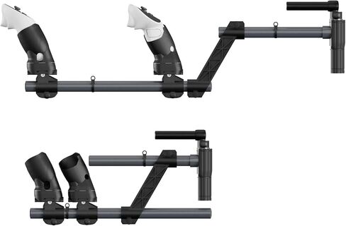 VR Gunstock for Meta Quest 3s,Rifle/Pistol Magnetic Controller Grips with Shoulder Straps for Enhance Control Feel, Realistic FPS Gaming Experience for Quest 3 VR (Black) in Saudi Arabia