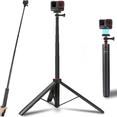 for Insta360 AcePro 2/X5 53'' Selfie Stick Tripod, Magnetic Quick Release Adapter 135cm Selfie Stick Extended Pole Handle Grip for Insta360 X5/AcePro 2, Table Desk Tripod for X5 Accessories in Saudi Arabia