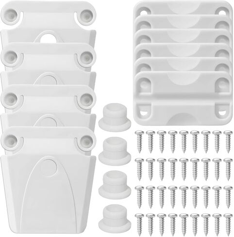 2 Sets Cooler Plastic Parts Kit Compatible with Igloo Coolers, Each Set Includes 3 Hinges, 2 Latches, 2 Cooler Posts and 18 Screws, for Maintaining and Replacing Cooler Accessories in Saudi Arabia