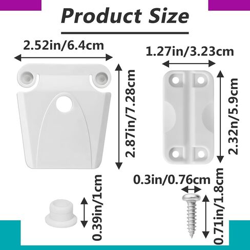 2 Sets Cooler Plastic Parts Kit Compatible with Igloo Coolers, Each Set Includes 3 Hinges, 2 Latches, 2 Cooler Posts and 18 Screws, for Maintaining and Replacing Cooler Accessories in Saudi Arabia
