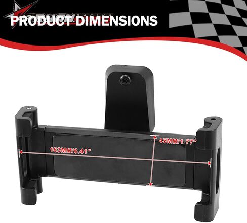 RYANSTAR RACING Ball Mount Seat Back Anchor Compatible with Rivian R1T & R1S Behind Driver or Passenger Seat, 17mm Ball Mount with Tablet Clamp in Saudi Arabia