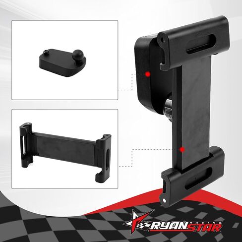 RYANSTAR RACING Ball Mount Seat Back Anchor Compatible with Rivian R1T & R1S Behind Driver or Passenger Seat, 17mm Ball Mount with Tablet Clamp in Saudi Arabia
