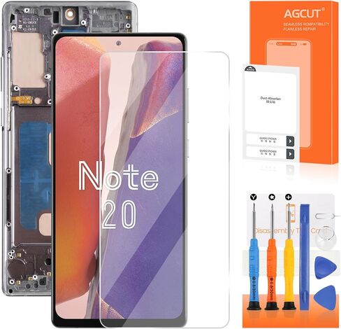 INCELL لهاتف Samsung Galaxy Note20 4G 5G بديل لشاشة Samsung Note 20 LCD N980 SM-N981U SM-N981W LCD محول الأرقام شاشة تعمل باللمس أسود مع إطار in Saudi Arabia