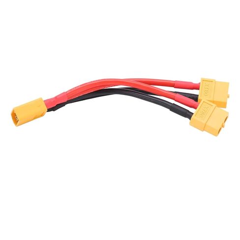 كابل Drfeify XT60 المتوازي، موزع Y مزدوج الامتداد 1 ذكر إلى 2 سلك سيليكون أنثى، مع كابل فائق النعومة مقاوم للتآكل، لطرازات RC والطائرات والقوارب in Saudi Arabia