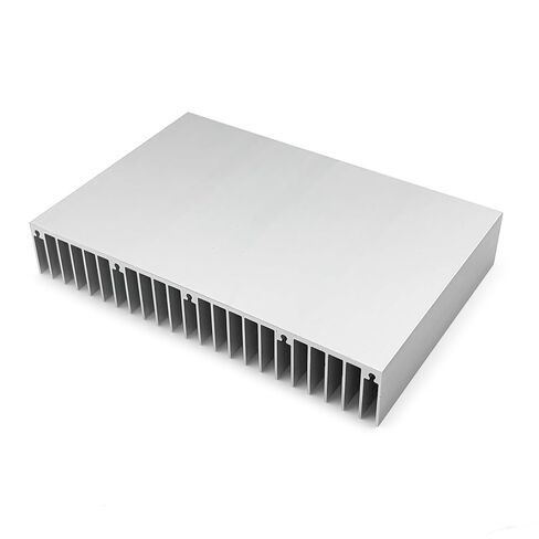 150mm Aluminum Heatsink 100x150x25mm / 3.94x5.91x0.98 Inch Large Heat Sink Cooling Radiator for High-Power LED Supplies Amplifier Control Motherboard MOSFET Cooler with 24Pcs Fin - Sliver in Saudi Arabia