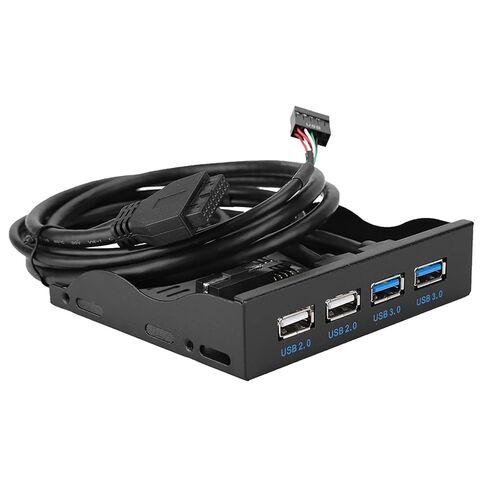 3.5-inch USB3.0+USB2.0 4-Port Floppy Drive Front Panel DurableReliable Easy to Install for Desktop Host No Front USB Interface Metal Color in Kuwait