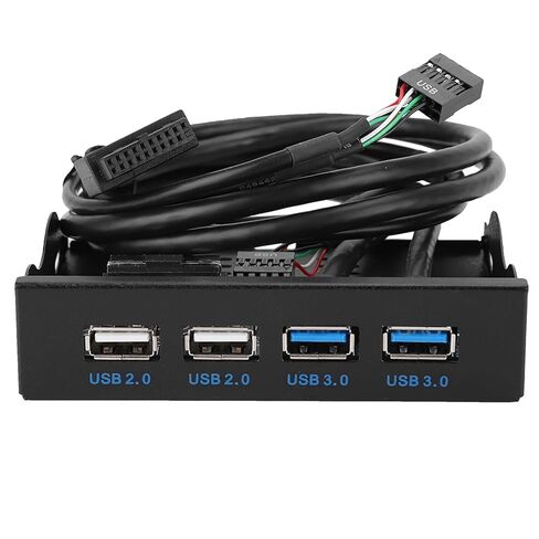 3.5-inch USB3.0+USB2.0 4-Port Floppy Drive Front Panel DurableReliable Easy to Install for Desktop Host No Front USB Interface Metal Color in Kuwait