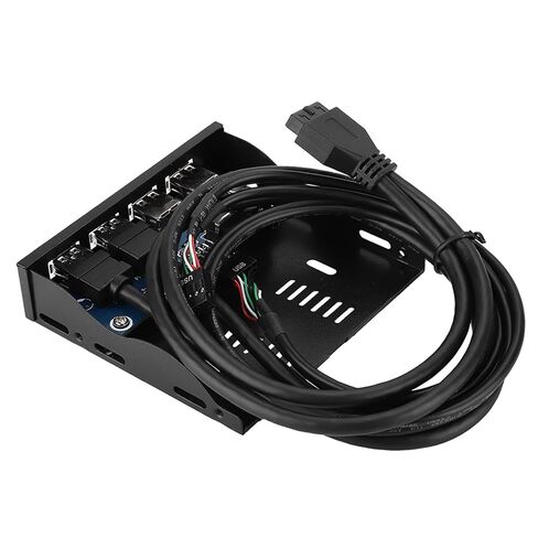 3.5-inch USB3.0+USB2.0 4-Port Floppy Drive Front Panel DurableReliable Easy to Install for Desktop Host No Front USB Interface Metal Color in Kuwait