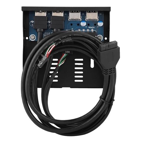 3.5-inch USB3.0+USB2.0 4-Port Floppy Drive Front Panel DurableReliable Easy to Install for Desktop Host No Front USB Interface Metal Color in Kuwait