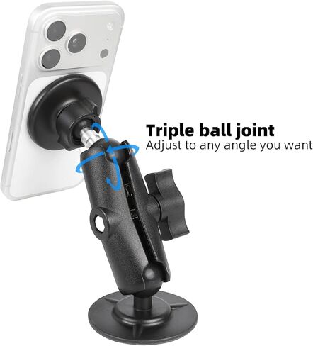 Flexible Adhesive Mount for Garmin GPS, 17mm (0.67") Ball Mount Dashboard Windshield Car Holder Compatible with 17mm Swivel Ball Mounting Phone Holder in Saudi Arabia