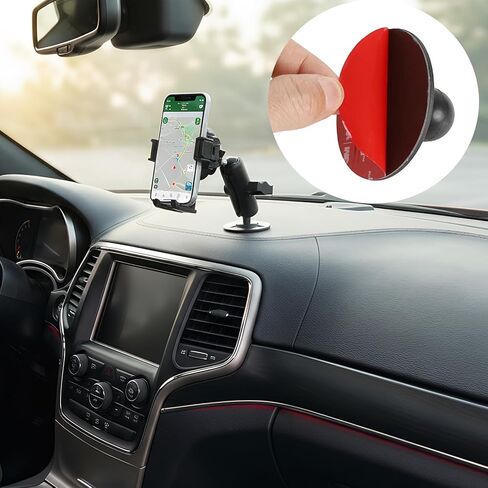 Flexible Adhesive Mount for Garmin GPS, 17mm (0.67") Ball Mount Dashboard Windshield Car Holder Compatible with 17mm Swivel Ball Mounting Phone Holder in Saudi Arabia