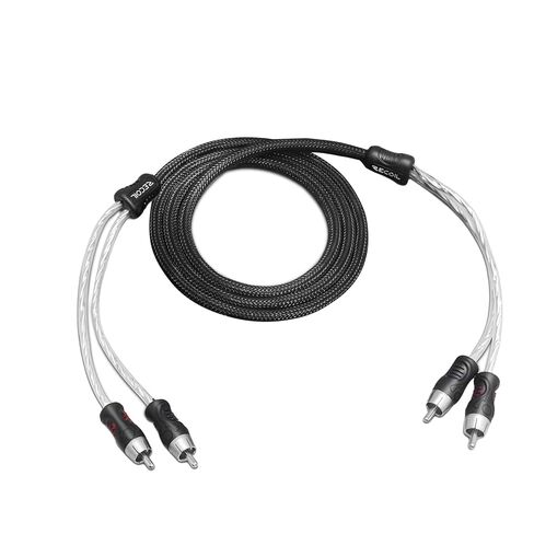 RECOIL PCI23 Premium 100% نحاس خالي من الأكسجين 3ft 2-Channel RCA Audio Interconnecting Cable، مزدوج الحماية مع تقليل الضوضاء in Saudi Arabia