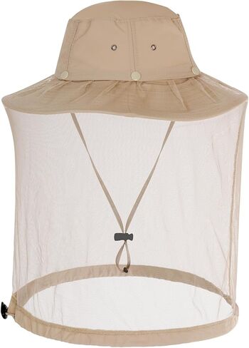 Mosquito Head Net Hat, Gardening Bug Hats with Netting, Sun Boonie Bucket Hat for Beekeeping Fishing Hiking in Saudi Arabia