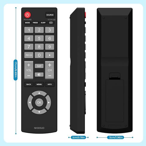 NH305UD جهاز تحكم عن بعد عالمي Emerson TV متوافق مع جميع أجهزة تلفزيون Emerson LCD LED HD - لا يتطلب برمجة in Kuwait