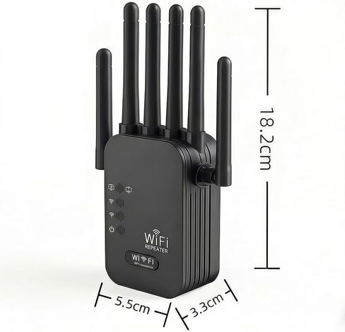 2026 WiFi Extenders Signal Booster for Home, Dual Band 5.8GHz/2.4GHz, Internet Booster, Long Range WiFi Extender,Quick Setup-Medium,Black in Saudi Arabia