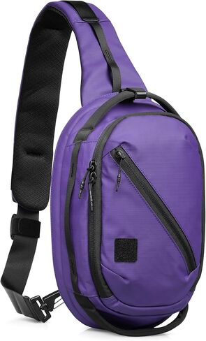 حقيبة مسدس Savior Equipment Obscura Sling Bag التكتيكية EDC Crossbody حقيبة مسدس، حافظة بتصميم منخفض المستوى متوافقة مع مسدس واحد ناعمة مع جيب إداري للوصول السريع in Kuwait
