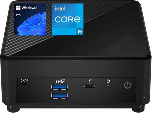 MSI PRO DP21 Mini Business Desktop, 13th Gen Intel 16-Core i7-13700 Processor, 16GB RAM, 512GB SSD, HDMI, DP, Type-C, Support 2-Monitor 4K, Wired Keyboard & Mouse, Wi-Fi 6, Windows 11 Pro, Black in Saudi Arabia