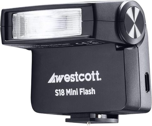 Westcott S18 Mini Camera Flash Speedlite - متوافق مع جميع ماركات وموديلات الكاميرا عبر Hot Shoe Flash in Saudi Arabia