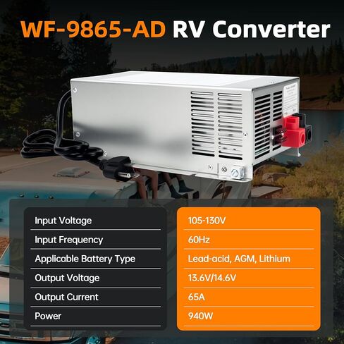 محول WF-8955-AD-MBA RV 55 أمبير، مجموعة اللوحة الرئيسية من الليثيوم DC لاستبدال محول الطاقة WF-8955PEC لسلسلة WF-8955 ومحول Parallax 7155 7145 ضمان لمدة عام واحد in Kuwait