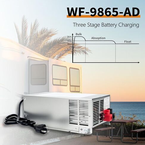 محول WF-8955-AD-MBA RV 55 أمبير، مجموعة اللوحة الرئيسية من الليثيوم DC لاستبدال محول الطاقة WF-8955PEC لسلسلة WF-8955 ومحول Parallax 7155 7145 ضمان لمدة عام واحد in Kuwait