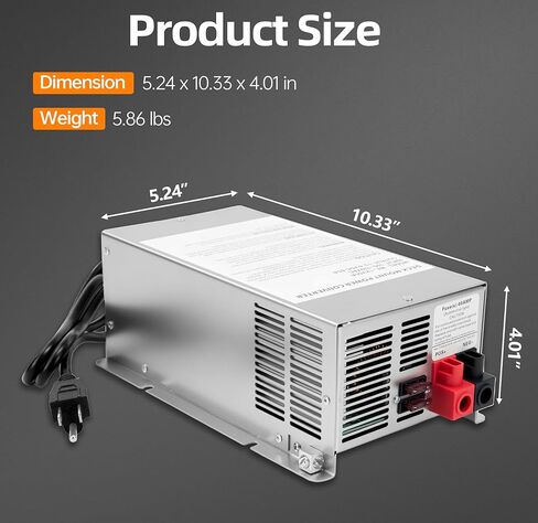 محول WF-8955-AD-MBA RV 55 أمبير، مجموعة اللوحة الرئيسية من الليثيوم DC لاستبدال محول الطاقة WF-8955PEC لسلسلة WF-8955 ومحول Parallax 7155 7145 ضمان لمدة عام واحد in Kuwait