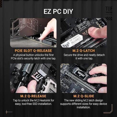 Asus Sparepart Tuf Gaming Z890-Plus WiFi Intel Z890 Lga 1851 (مقبس، W129021717 (Intel Z890 Lga 1851 (Socket V1) ATX) in Saudi Arabia