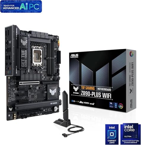 Asus Sparepart Tuf Gaming Z890-Plus WiFi Intel Z890 Lga 1851 (مقبس، W129021717 (Intel Z890 Lga 1851 (Socket V1) ATX) in Saudi Arabia