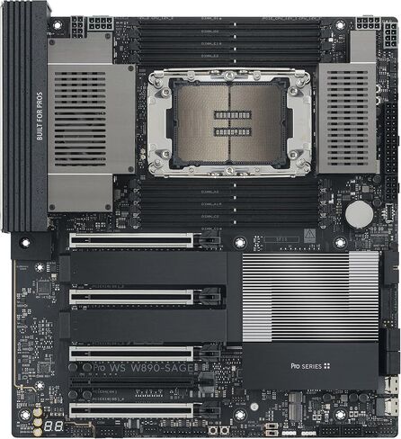 ASUS Pro WS W890-SAGE Intel? W890 (LGA 4710-2) CEB Workstation Motherboard, PCIe 5.0 x16, M.2, SlimSAS, 10Gb+2.5Gb LAN, Ready for IPMI Expansion Card, 12+(2+2)+1+2 Stages, USB4?, USB 20Gbps Type-C in Saudi Arabia