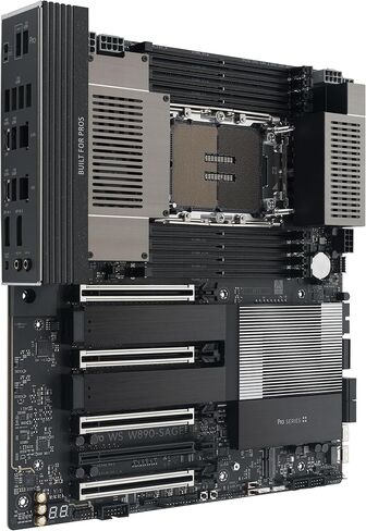 ASUS Pro WS W890-SAGE Intel? W890 (LGA 4710-2) CEB Workstation Motherboard, PCIe 5.0 x16, M.2, SlimSAS, 10Gb+2.5Gb LAN, Ready for IPMI Expansion Card, 12+(2+2)+1+2 Stages, USB4?, USB 20Gbps Type-C in Saudi Arabia