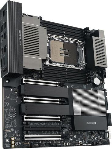 ASUS Pro WS W890-SAGE Intel? W890 (LGA 4710-2) CEB Workstation Motherboard, PCIe 5.0 x16, M.2, SlimSAS, 10Gb+2.5Gb LAN, Ready for IPMI Expansion Card, 12+(2+2)+1+2 Stages, USB4?, USB 20Gbps Type-C in Saudi Arabia