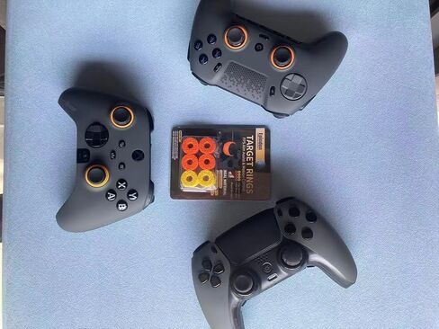 Epindon Target Rings | FPS Aim Assist Precision Motion Control | Made for SCUF REFLES, VALOR PRO/INSTINCT PRO, ENVISION Controllers(Orange Rings for Long Stick, Yellow Rings for Short Stick) 8-PACK in Saudi Arabia