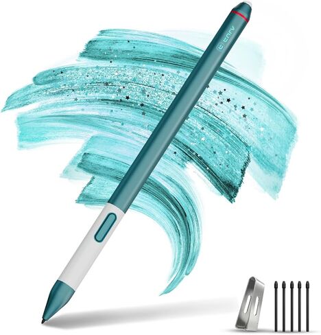 بديل قلم Kindle Scribe لجهاز Kindle Scribe 11" 2025 وColorsoft 11"، قلم Scribe مع حساسية ضغط 4096، مقبض سيليكون بتصميم مضاد للدوران، دعم للإمالة، ممحاة، ملحق مغناطيسي، 5 نصائح in Saudi Arabia