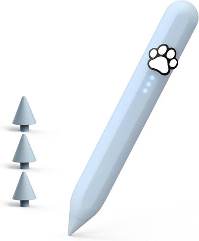 Kid-Friendly Stylus Pen for iPad(2018-2025), Fast Charge Kids Active Pencil with Tilt Sensitivity & Palm Rejection for iPad 11/10/9/8/7/6, Air 7/6/5/4/3/M3/M2, Pro 13"/12.9"/11"/M4, Mini 7/6/5, Bule in Kuwait