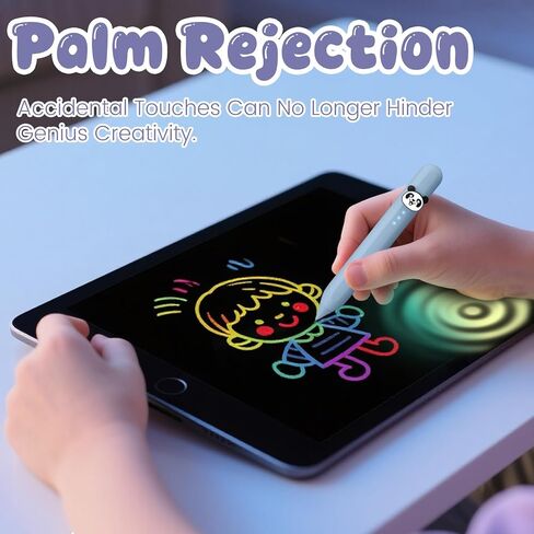 Kid-Friendly Stylus Pen for iPad(2018-2025), Fast Charge Kids Active Pencil with Tilt Sensitivity & Palm Rejection for iPad 11/10/9/8/7/6, Air 7/6/5/4/3/M3/M2, Pro 13"/12.9"/11"/M4, Mini 7/6/5, Bule in Kuwait