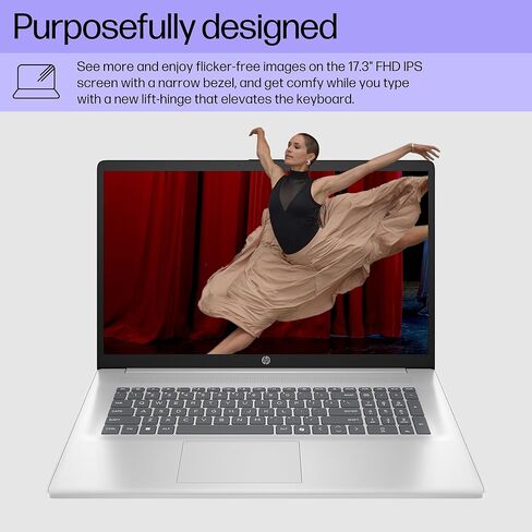 كمبيوتر محمول HP 17 بوصة، شاشة FHD IPS مقاس 17.3 بوصة، AMD Ryzen 5 7430U (حتى 4.5 جيجا هرتز)، ذاكرة الوصول العشوائي 20 جيجا، 512 جيجا SSD، Wi-Fi 6، بلوتوث 5.4، Windows 11 Pro، مفتاح Copilot AI، لوحة مفاتيح رقمية، مع مسجل صوت RECOLX AI in Saudi Arabia