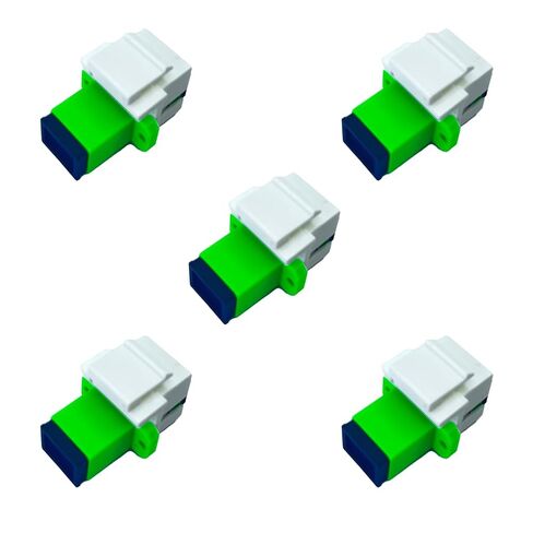 25pcs SC APC Keystone Jack Fiber Optic Coupler Singlemode for Patch Panels and Wall Plates Fiber Optic Cable Adapter (Grass Green，Angled Physical Contact) in Saudi Arabia