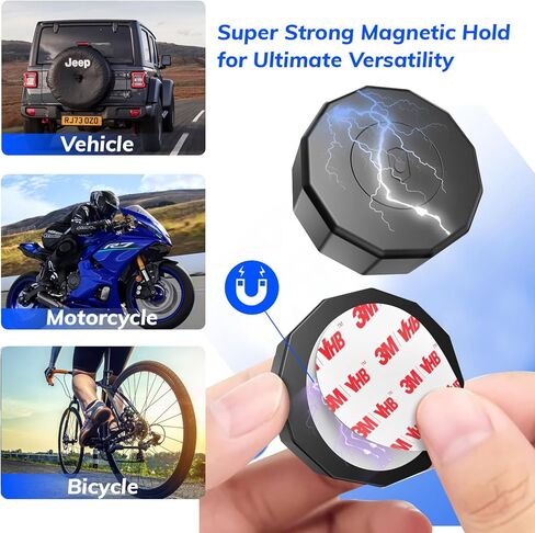 Super Magnetic! 360 Days of Battery Life! Apple Find My Subscription-Free GPS Car Locator - Waterproof and Drop-Proof, Stealth Tracking, 1 Year Only Replacement Not Repair in Saudi Arabia