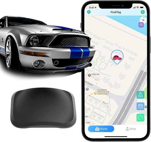 Real-Time Weatherproof Mini GPS Vehicle Tracker - Magnetic Design, No Monthly Fees - Ideal Hidden Car Tracker Compatible with Android & iOS for Global Coverag in Saudi Arabia