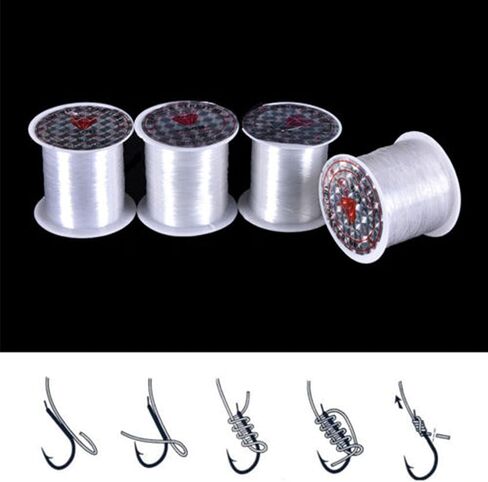 Fishing Line Nylon Monofilament - Strong Clear Wire for Fly Fishing and Casting, Leak-Proof Spool Design in Saudi Arabia