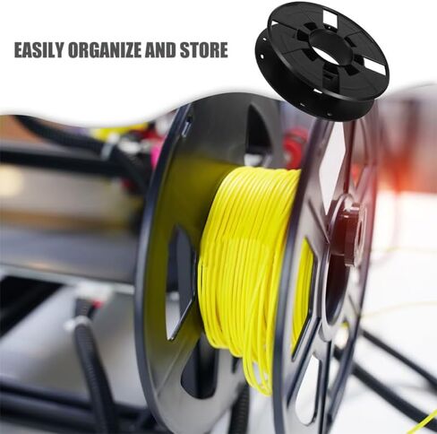 TEHAUX 2pcs Cord Storage Reel Lightweight Plastic Cable Extension Cord Reels for 3D Printer Filament Home School Studio Organization in Saudi Arabia