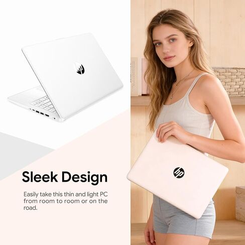 HP 14" Laptop · 576GB Storage · Microsoft 365 Included · 64GB + 512GB SD · 8GB RAM · HD Display · 12-Hour Battery · WiFi · Bluetooth · Windows 11 White in Saudi Arabia