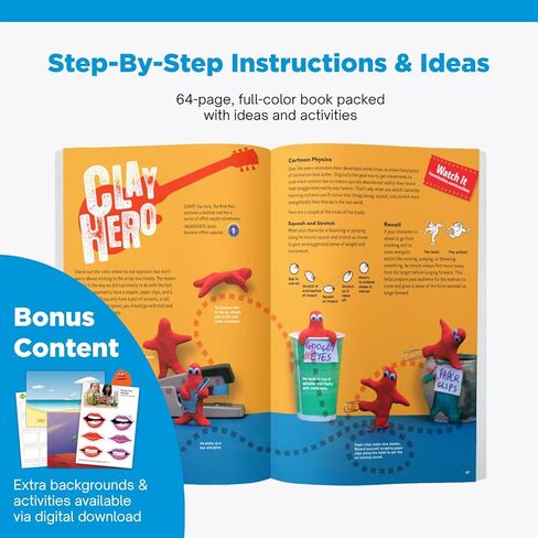 HUE Animation Studio Pro Stop Motion Kit (Full HD 1080p Flexible Camera, Software, Book) for Windows/macOS (Black) in Saudi Arabia