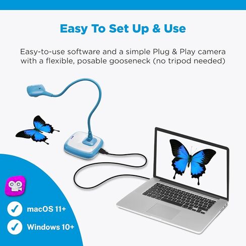HUE Animation Studio Pro Stop Motion Kit (Full HD 1080p Flexible Camera, Software, Book) for Windows/macOS (Black) in Saudi Arabia