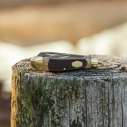 Old Timer 94OT Gunstock Trapper 6.9in S.S. Traditional Folding Knife with 3in Clip Point Blade and Sawcut Handle for Outdoor, Hunting, Camping and EDC in Saudi Arabia