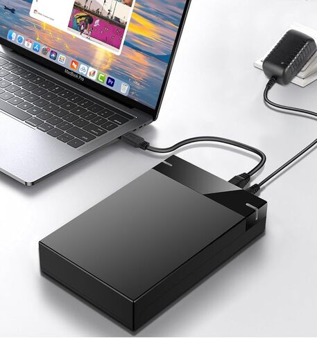 حاوية محرك أقراص ثابتة خارجي SATA مقاس 3.5 بوصة، حافظة USB 3.0 إلى SATA III HDD SSD خالية من الأدوات، تدعم 10 تيرابايت كحد أقصى، قارئ محرك أقراص ثابت محمول مع مصدر طاقة 12 فولت 2 أمبير لنظام التشغيل Windows Mac OS، يدعم UASP in Saudi Arabia