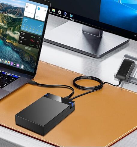 حاوية محرك أقراص ثابتة خارجي SATA مقاس 3.5 بوصة، حافظة USB 3.0 إلى SATA III HDD SSD خالية من الأدوات، تدعم 10 تيرابايت كحد أقصى، قارئ محرك أقراص ثابت محمول مع مصدر طاقة 12 فولت 2 أمبير لنظام التشغيل Windows Mac OS، يدعم UASP in Saudi Arabia