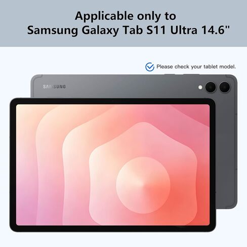Touchpad Keyboard Case for Samsung Galaxy Tab S11 Ultra 14.6 Inch 2025-7 Colors Backlit Detachable Magnetic Keyboard - Folio Case for Tablet S11 Ultra with S Pen Holder SM-X936B/ SM-X930 in Saudi Arabia