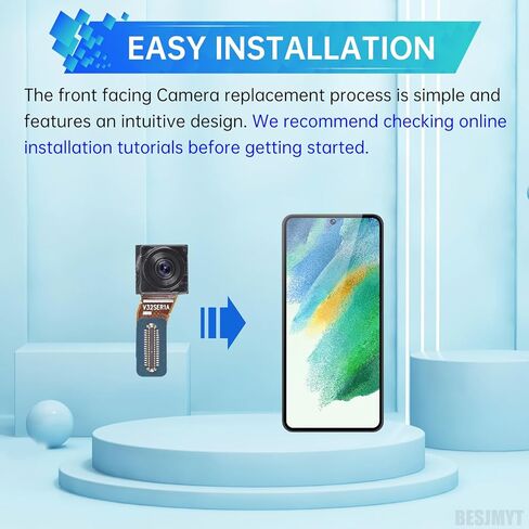 لـ Samsung Galaxy S21 FE 5G استبدال الكاميرا الأمامية التي تواجه الكاميرا صورة شخصية استبدال جزء استبدال وحدة الكاميرا الأمامية الموديل: SM-G990U SM-G990U1 in Saudi Arabia